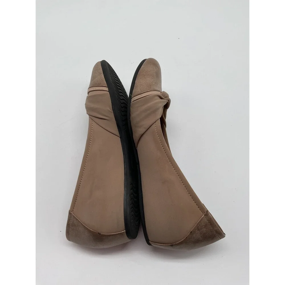 Comfortiva Flats Dress Shoes‎ Comfort Posture+ Knot Detail Beige Size 8